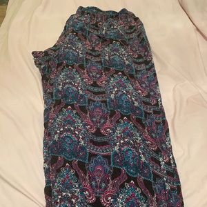 Pull on wide leg pants